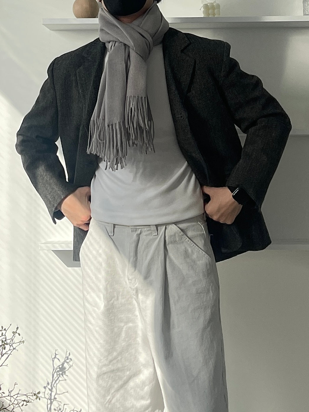 Wool Fringe Muffler (5color)
