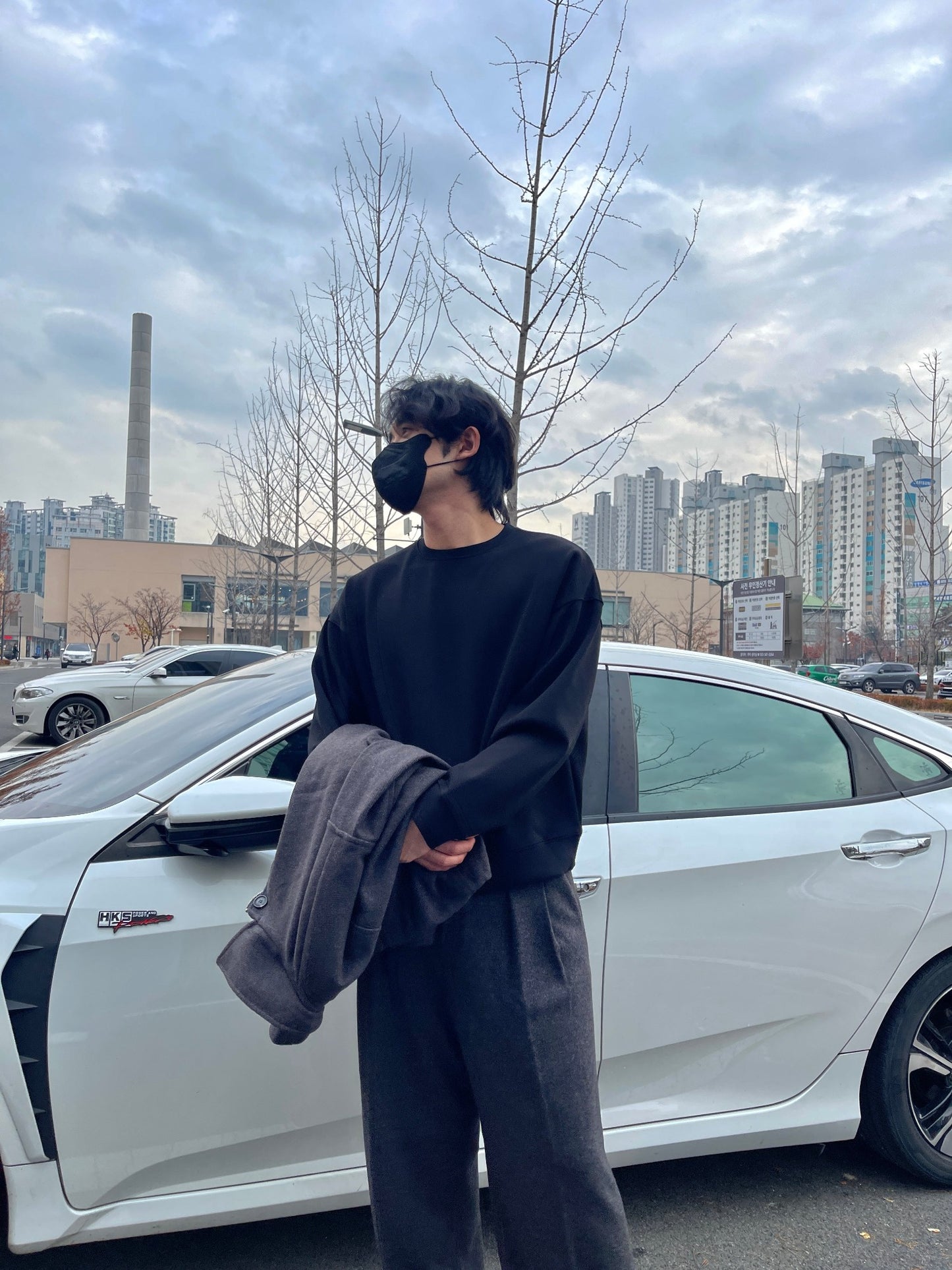 Overfit Pullover MTM Black