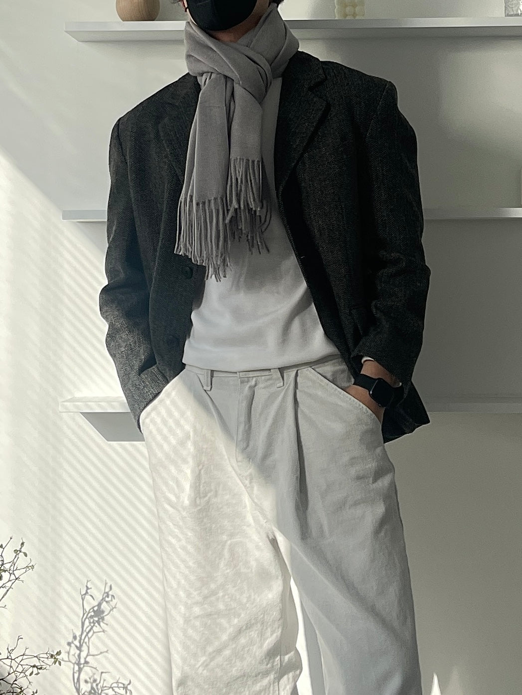 Wool Fringe Muffler (5color)