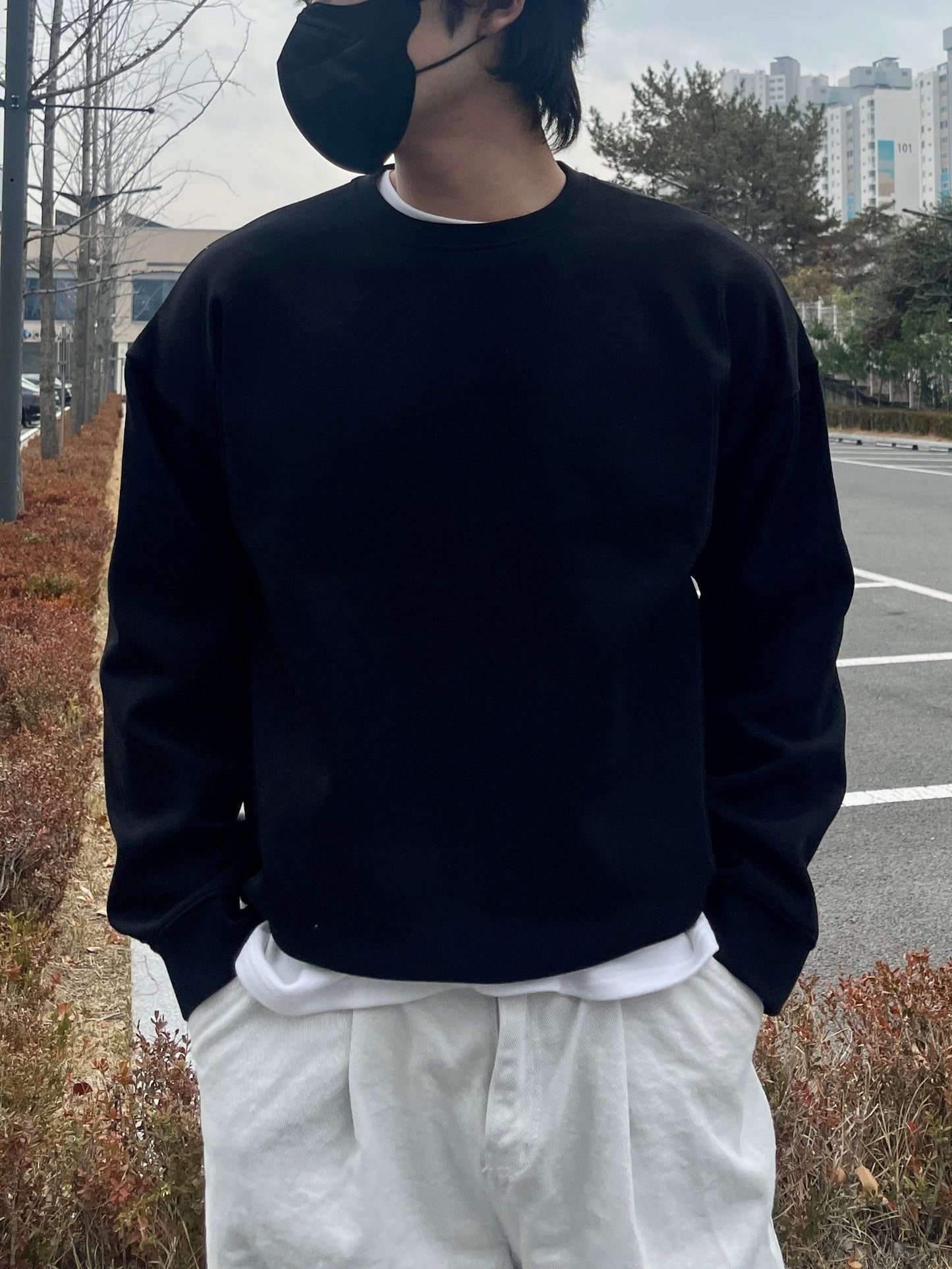Overfit Pullover MTM Black