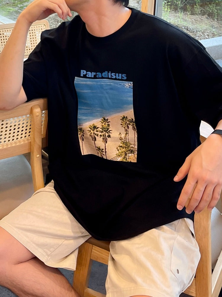 paradisus boxy t-shirt black