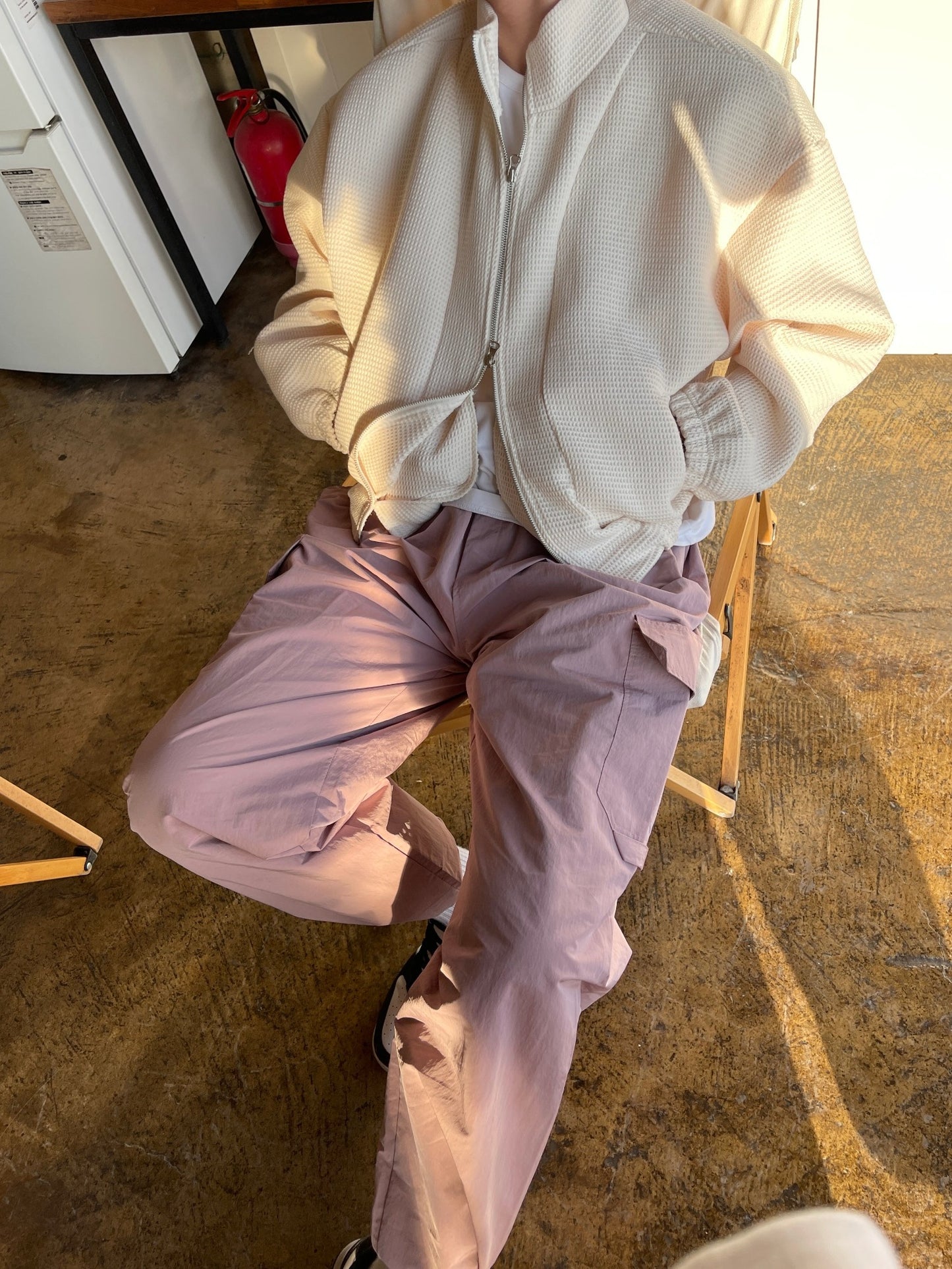 Wide Cargo Jogger Pants Indie pink