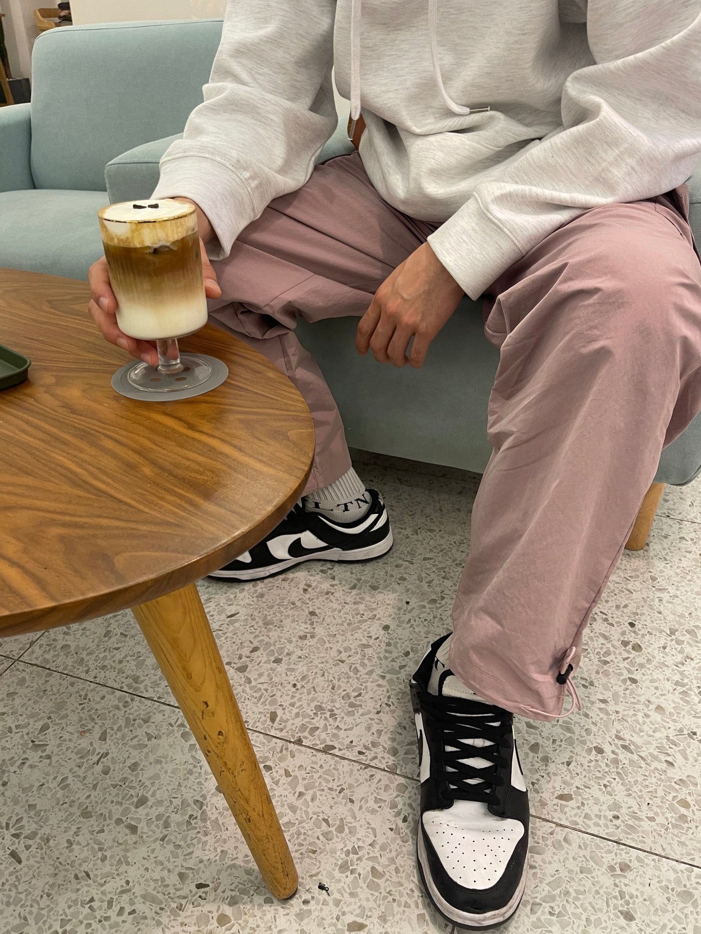 Wide Cargo Jogger Pants Indie pink