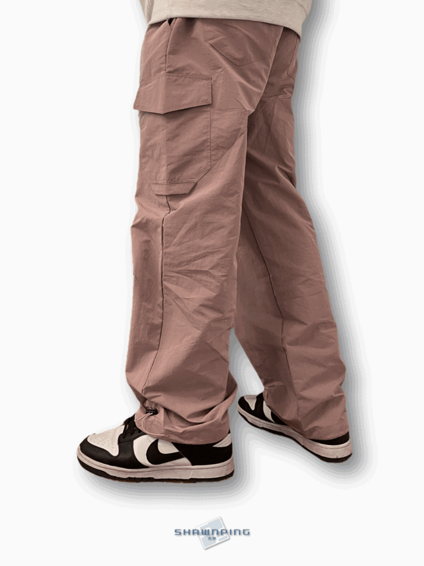 와이드 카고바지 조거팬츠 와이드팬츠 인디핑크 Wide Cargo Jogger Pants