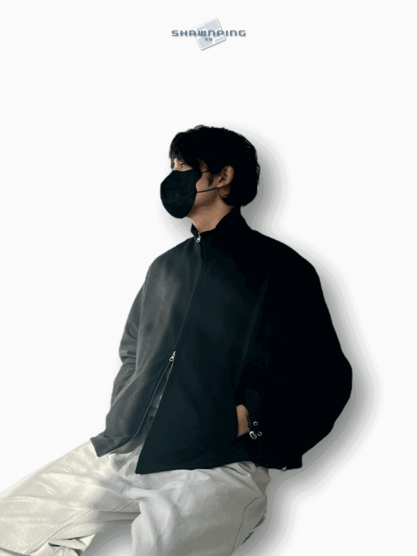 우븐 기모 투웨이 집업 자켓 블랙 Woven Fleece 2way Zipup Jacket