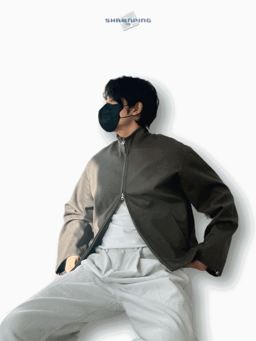 우븐 기모 투웨이 집업 자켓 카키브라운 Woven Fleece 2way Zipup Jacket