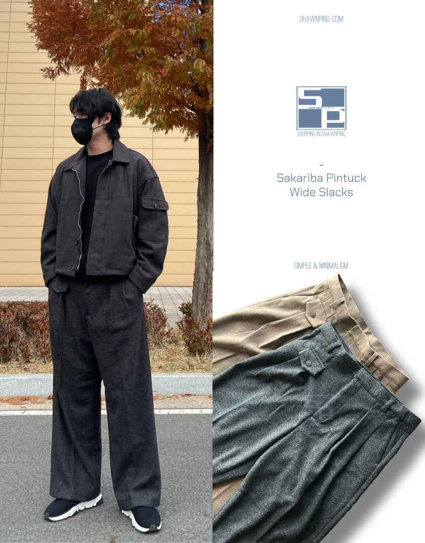 Sakariba Blouson Jacket Slacks Setup Brown