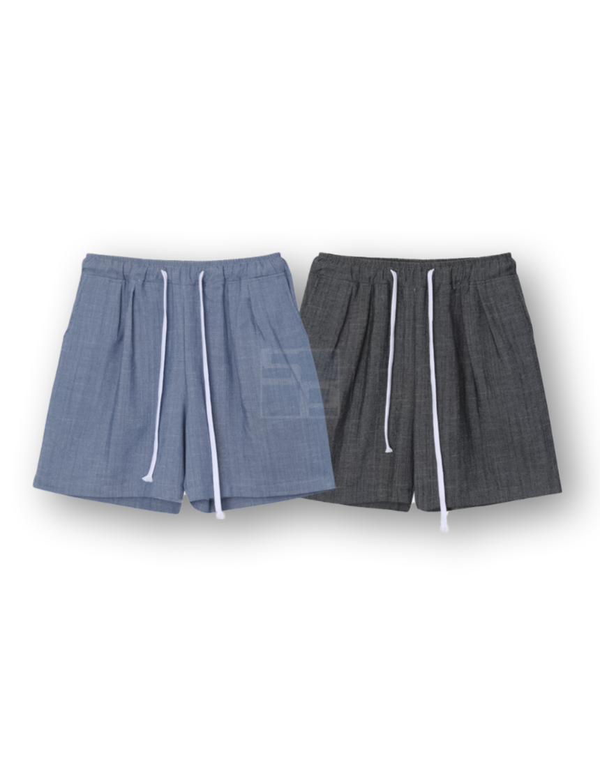 String Linen Denim Shorts (2color)