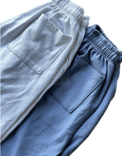 Two Tuck Balloon Wide Pants Skyblue