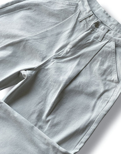 Long Wide Denim Pants Light grey