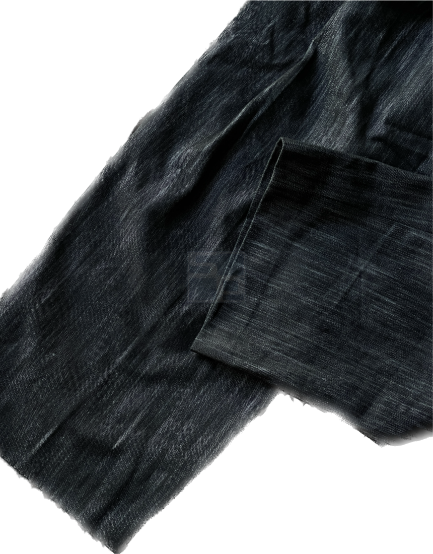 Nonfaded Denim Wide Pants Black
