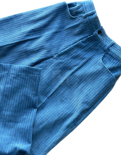 Wide Corduroy Pants Blue
