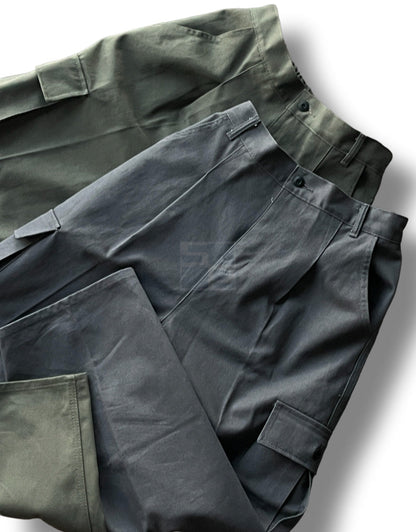 Nonfaded Row Cotton Wide Cargo Pants Khaki