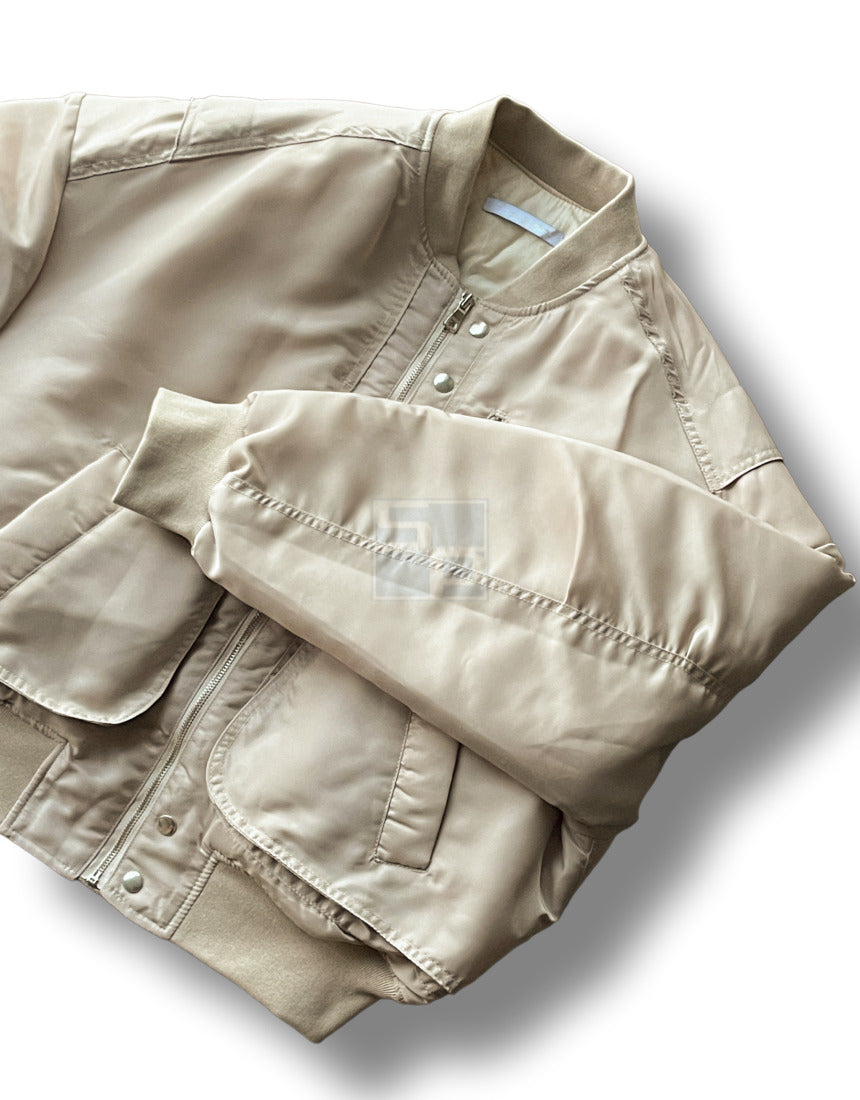 MA-1 Crop Flight Jacket 6oz Beige