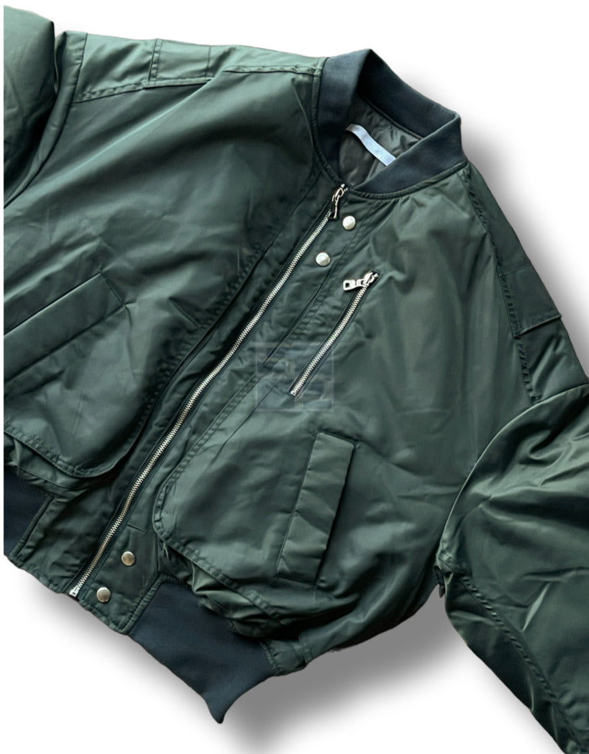 MA-1 Crop Flight Jacket 6oz Sage green – SHAWNPING