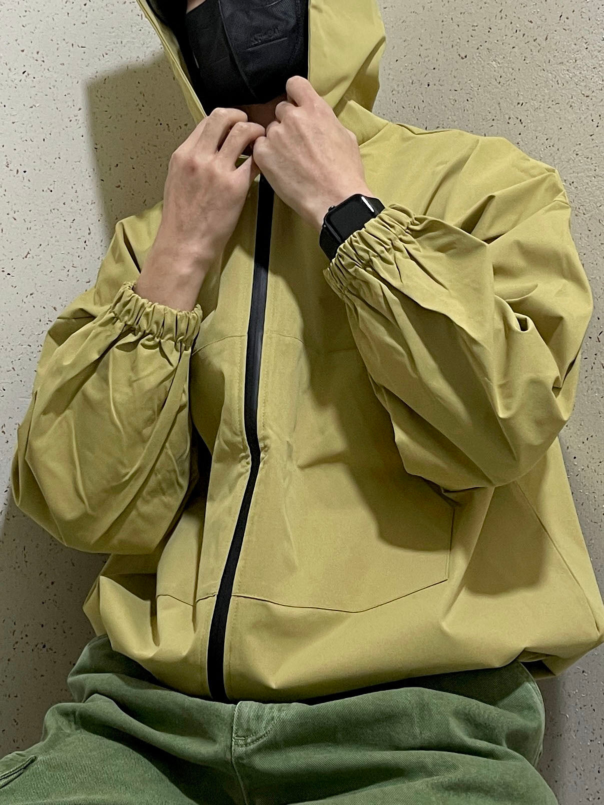 Bonpoint Daiki hooded windbreaker jacket - Yellow