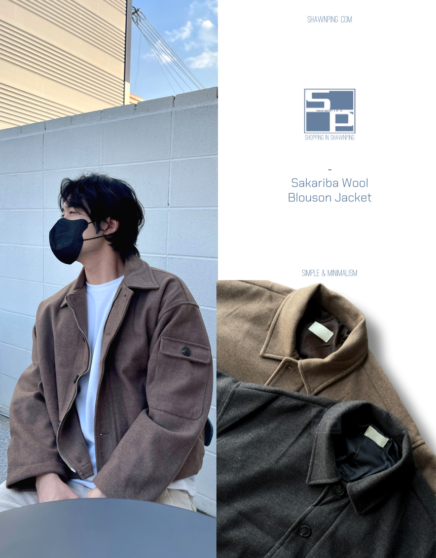 Sakariba Blouson Jacket Slacks Setup Charcoal